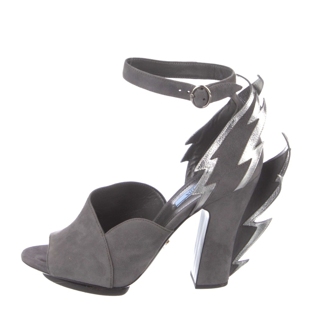 PRADA Lightning Bolt Heels NWT